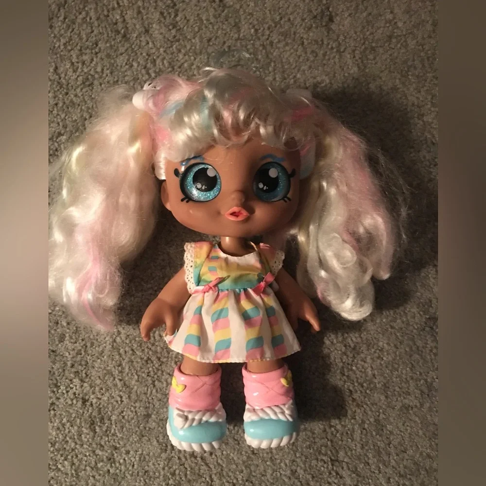 Kindi kid Marsha mallow doll rainbow